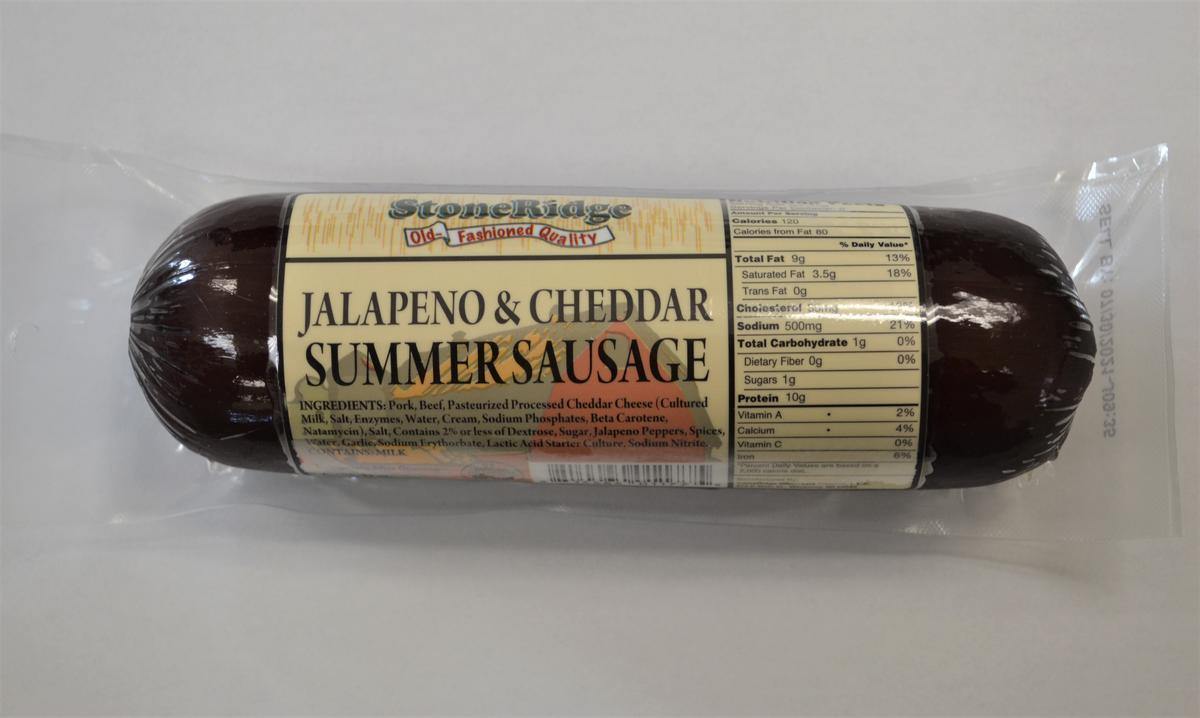 Summer Sausage Stoneridge Meats And Cheeses